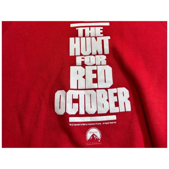 Vintage The Hunt For Red October Submarine Spy Thriller Film Pullover Sweater - Picture 3 of 4